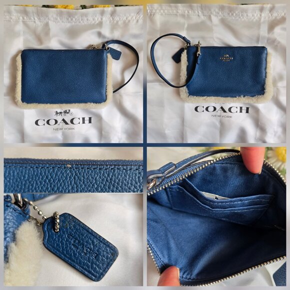 Coach Shearling Mini Bennett Satchel Bag + Matching Wristlet - Picture 15 of 15